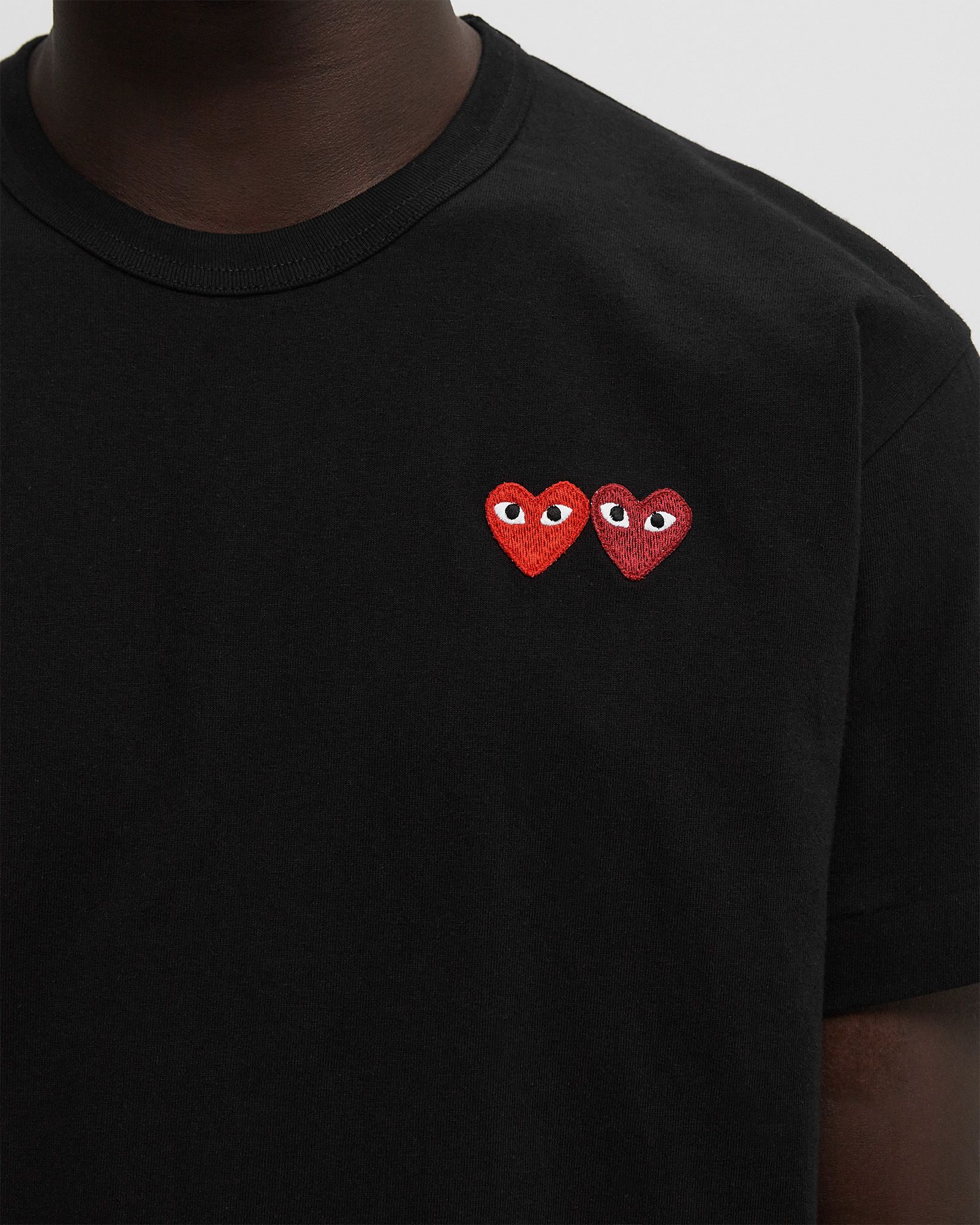 T-SHIRT DOUBLE BURGENDY EMBLEM KNIT