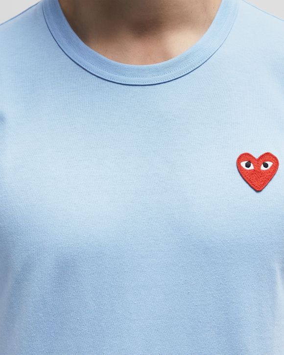 Comme des Garçons Play RED EMBLEM TEE Blue | BSTN Store