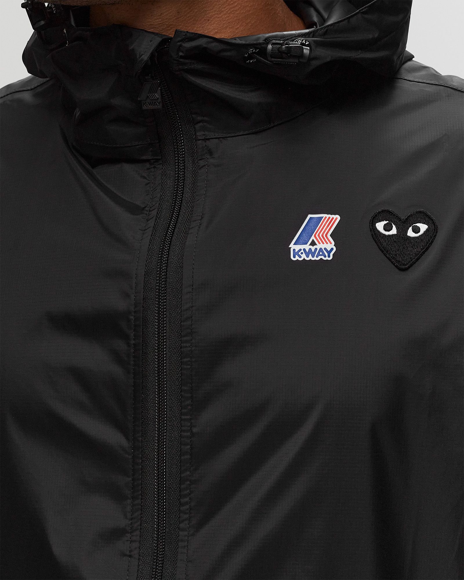 K-WAY JACKET BLACK EMBLEM