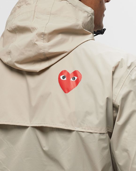 ジャケット COMME DES GARCONS Women Jackets ROJ0220512 BEIGE Comme des Garçons Play K-WAY ISEX JACKET Beige | BSTN Store