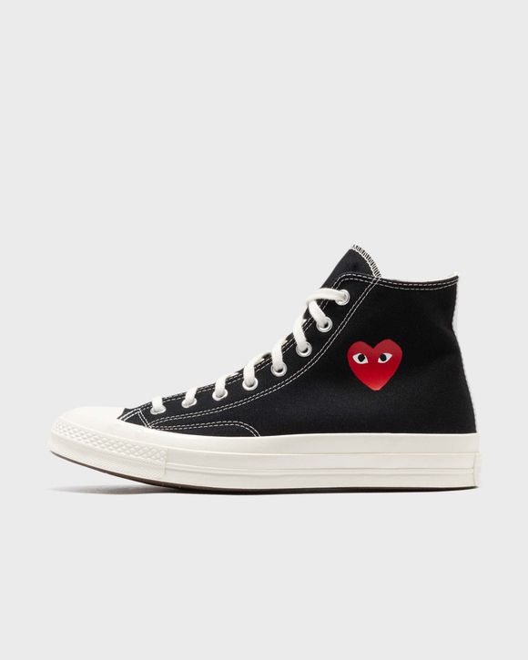 Comme des Garcons Play x CONVERSE Chuck Taylor 70 Small Heart High Top Black Cheap Parallax Jordan Outlet Converse Chuck Taylor All Star High National Parks Pack Havsbla sneakers