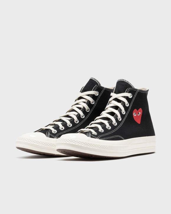 Comme des Garcons Play x CONVERSE Chuck Taylor 70 Small Heart High Top Black Cheap Parallax Jordan Outlet Converse Chuck Taylor All Star High National Parks Pack Havsbla sneakers