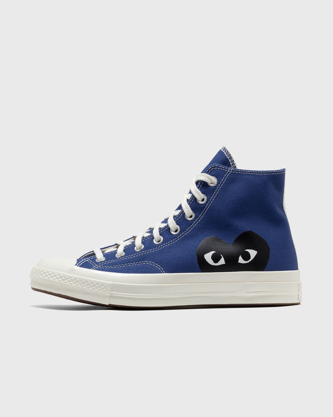 Converse x Comme des Garcons Play Chuck 70 Hi Blue Black Egret High Top Sneakers