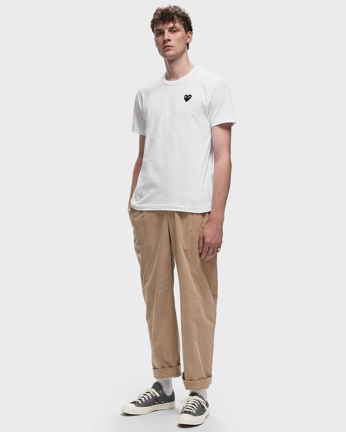 Comme des Garçons Play T-SHIRT BLACK KNIT White | BSTN Store