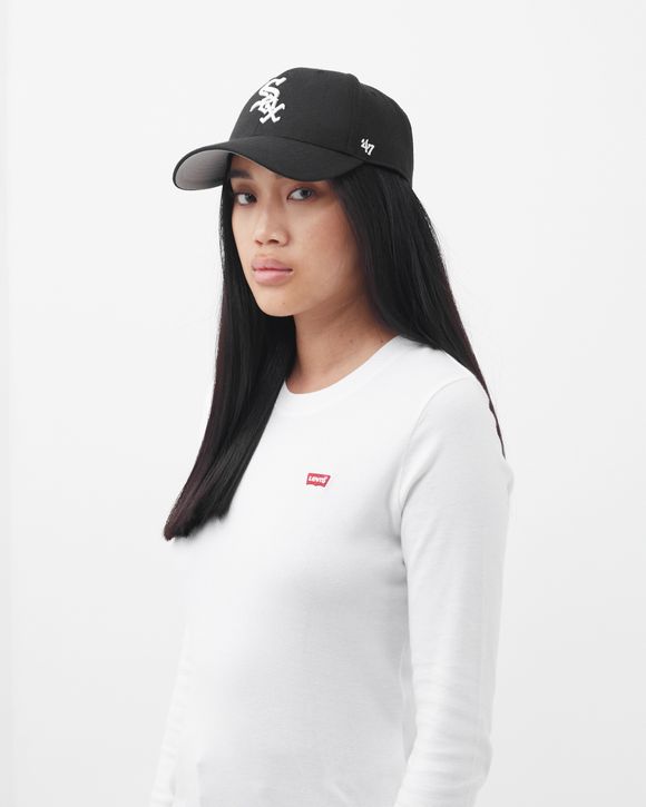 Chicago White Sox New Era Women's Crew-Neck T Shirt - Grey/White x Small