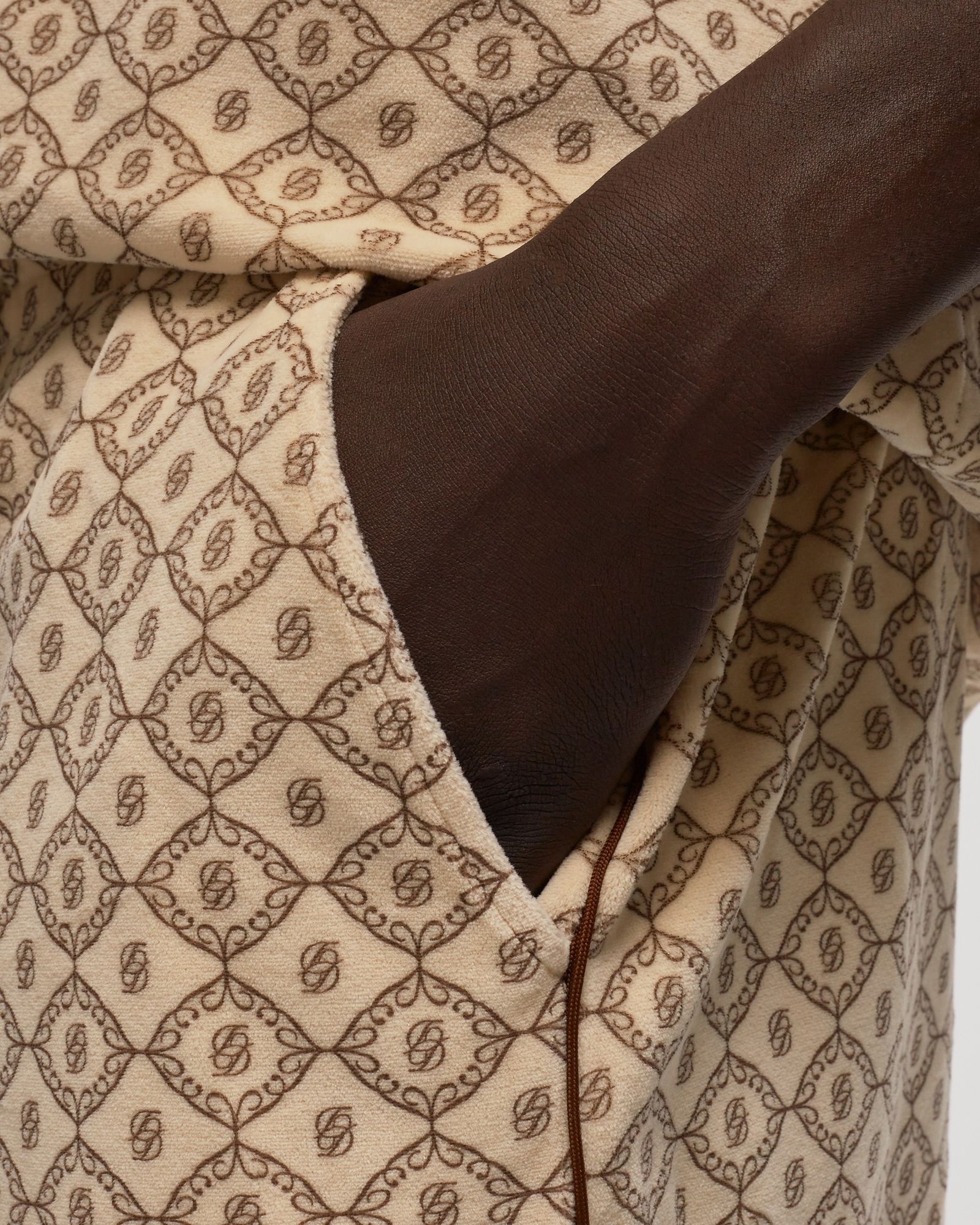 Le Short Velours Monogramme