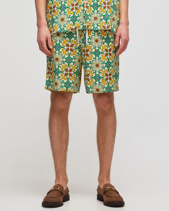 Yellow Squiggle Swim Shorts