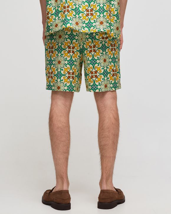 OAS Company - Green Squiggle Swim Shorts - Size Xs