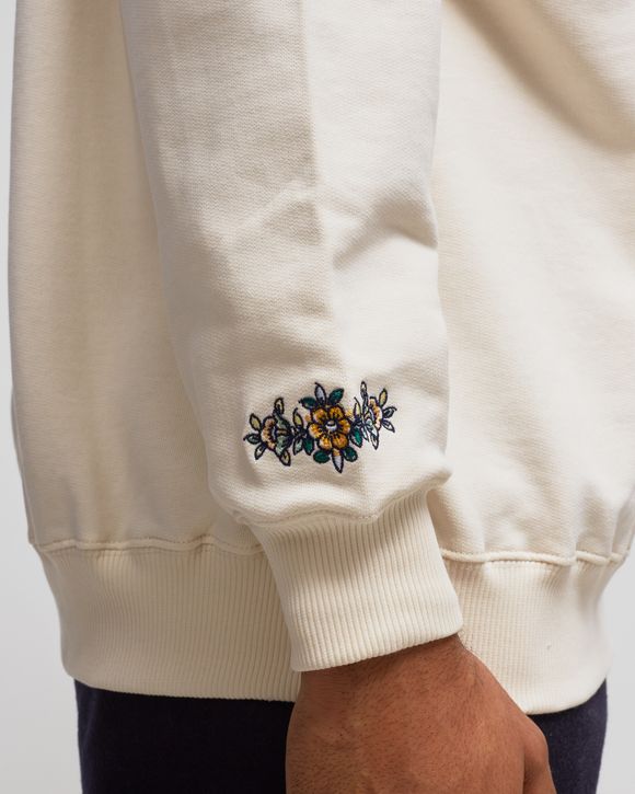 パーカー・フーディ Drole Fleuri Logo Hoodie HO126-CO001-CM Cream Cotton Flower Slogan Hoodie