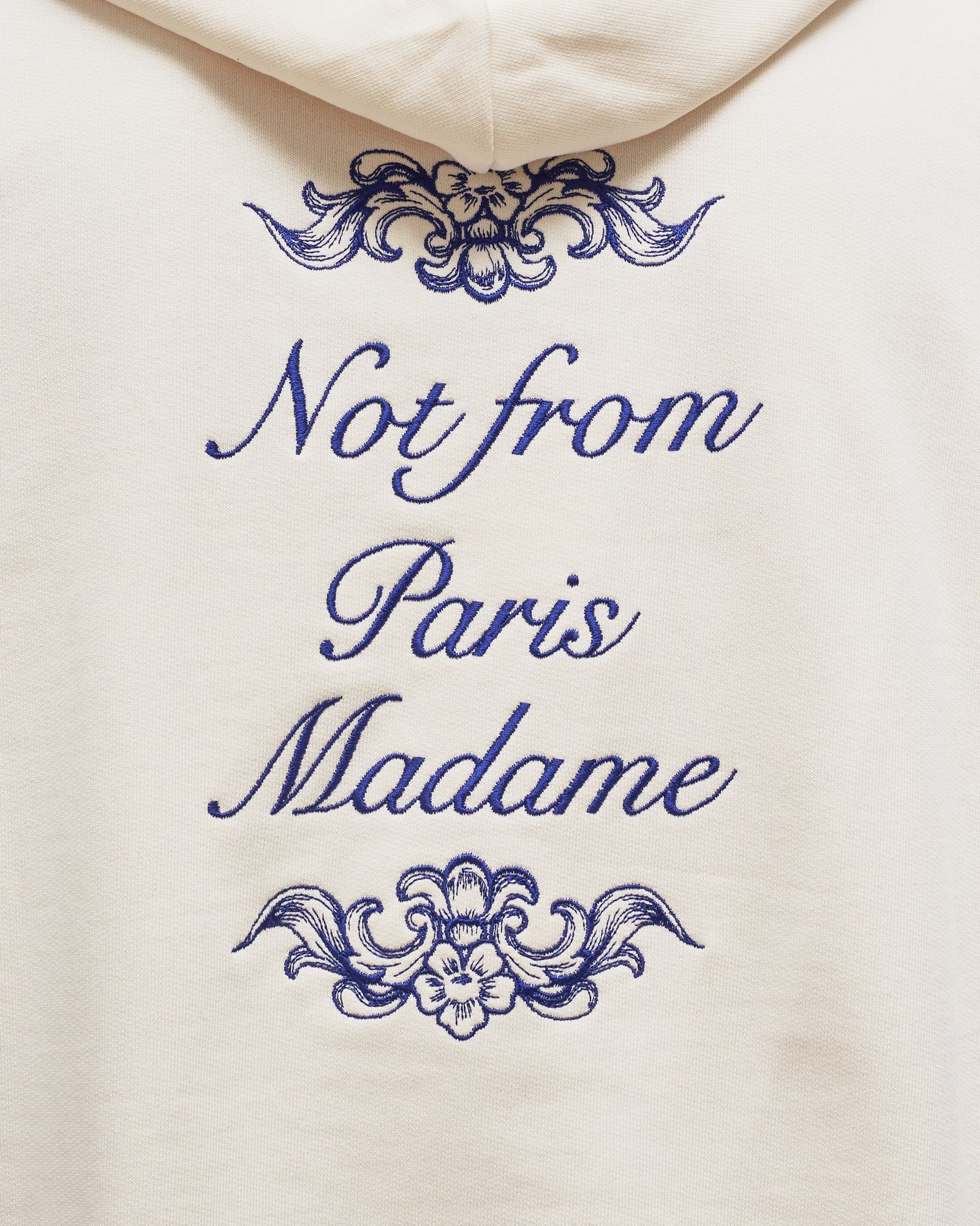 Le Hoodie NOT FROM PARIS MADAME Ornements