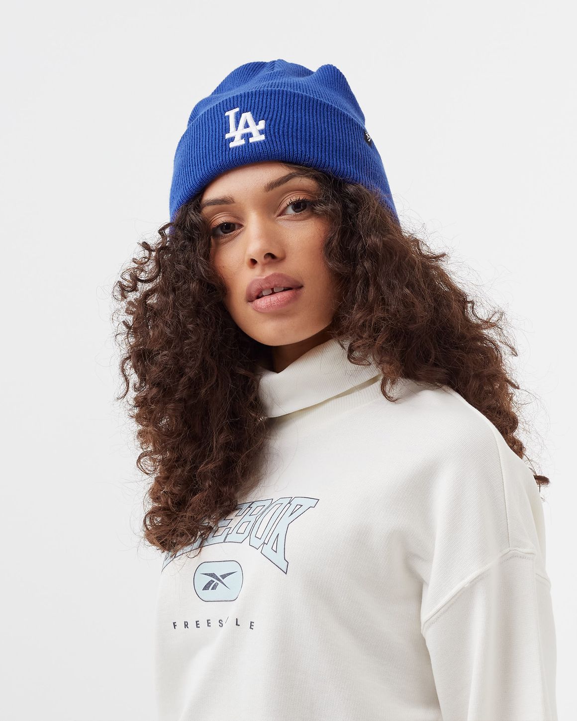 ◎New Era◎ MLB Knit Rib LA Dodgers Cuff Beanie  Blue 1 47 MLB Los Angeles Dodgers Haymaker BEANIE Blue | BSTN Store