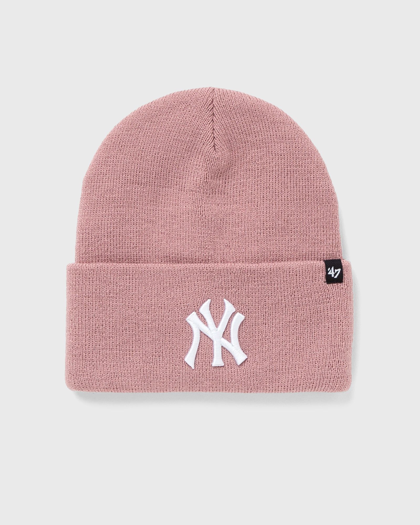 ´47 - mlb new york yankees haymaker '47 cuff knit men beanies pink in größe:one size