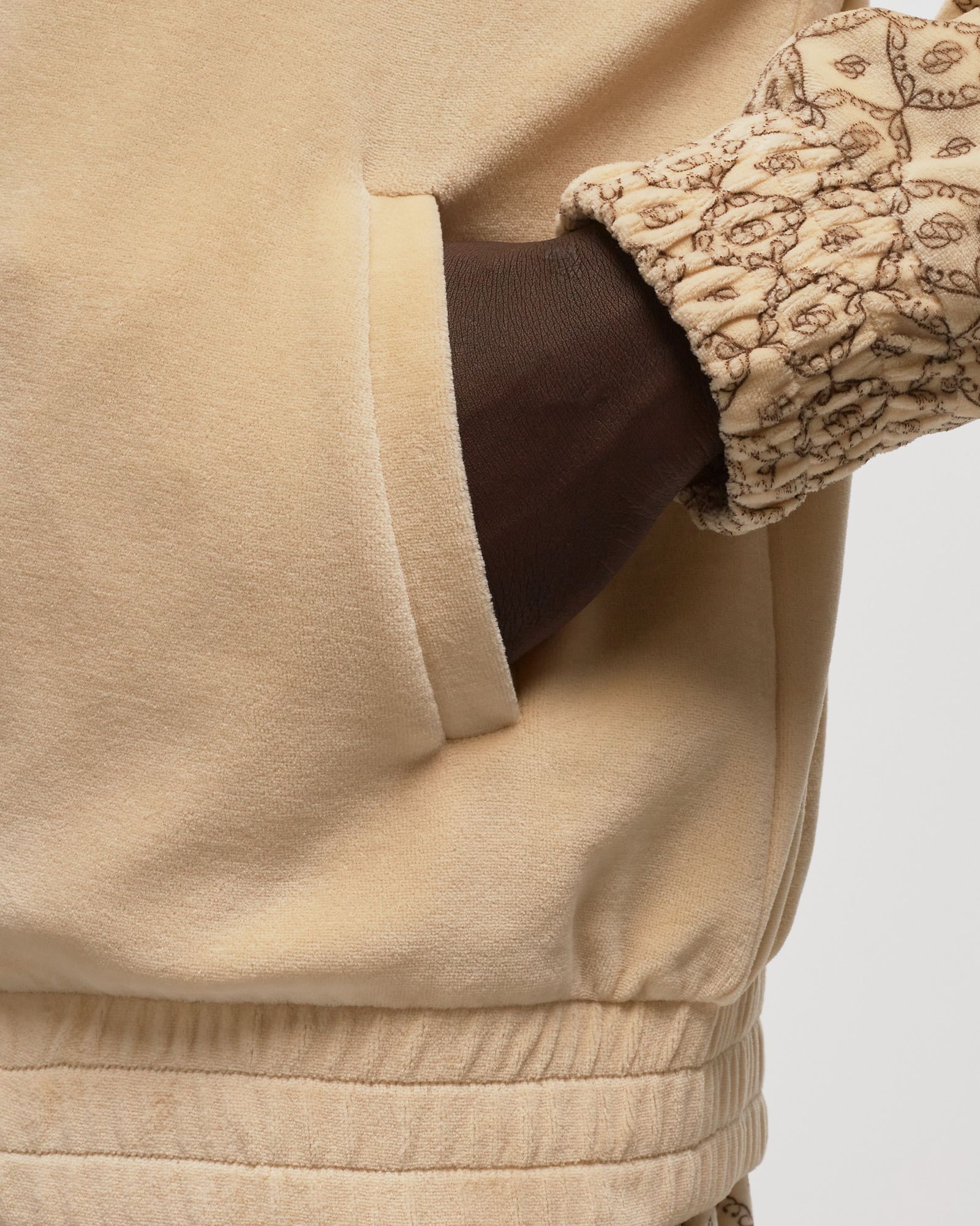 La Veste Survet' Velours Monogramme