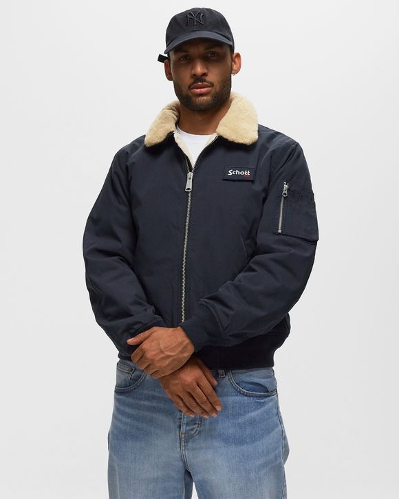 Schott NYC Okla Flight Jacket, Navy