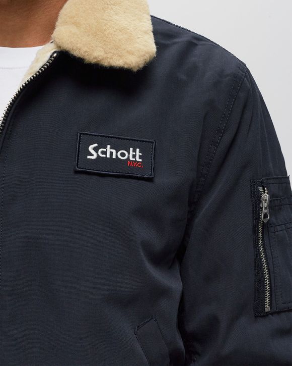 Schott NYC Okla Flight Jacket, Navy