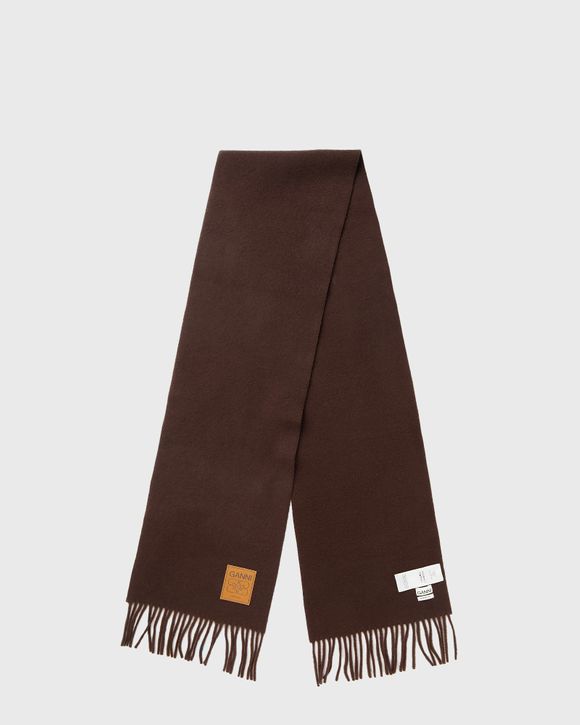 Double Face Wool Knit Scarf