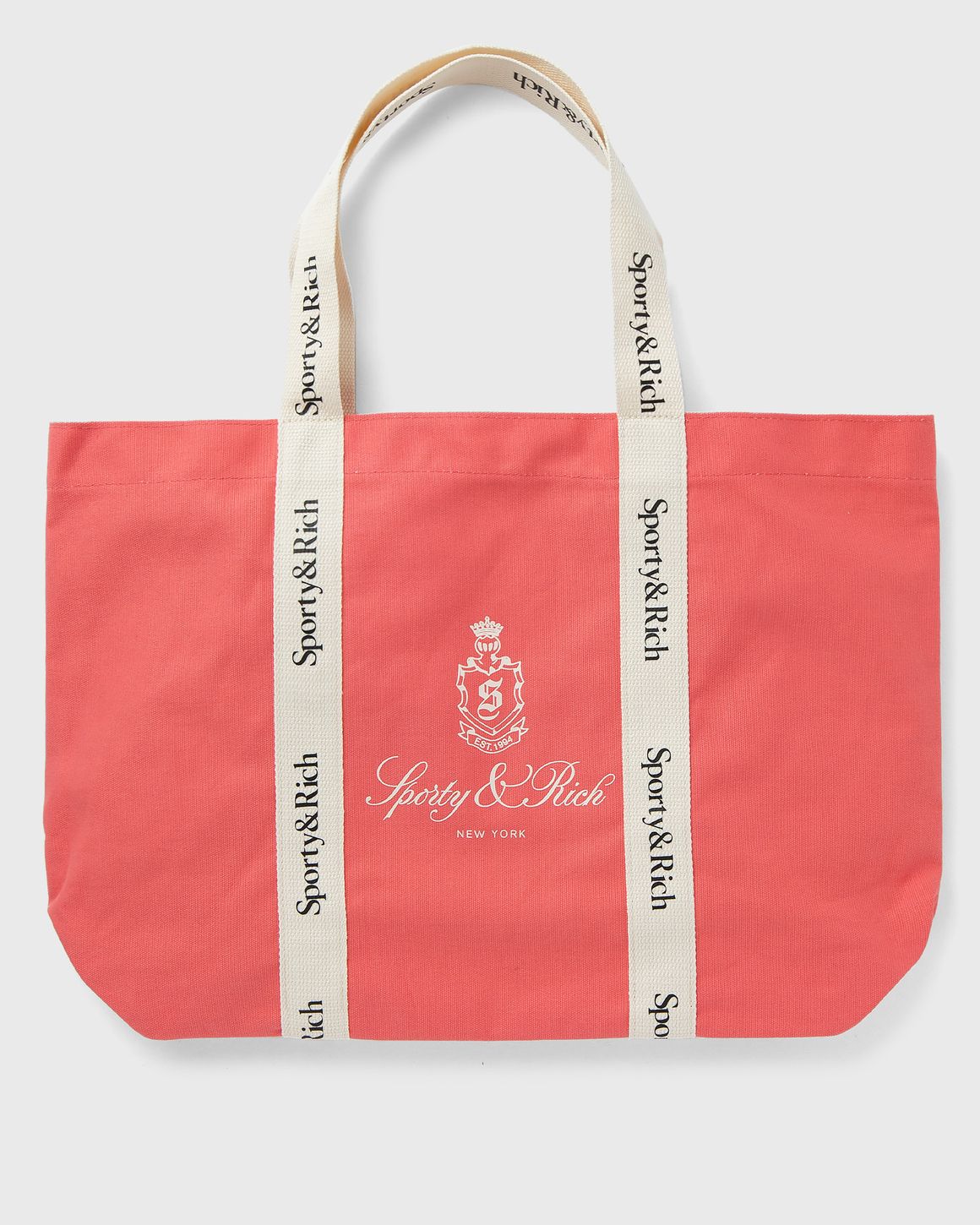 Sporty&Rich｜ (Vendome Tote Bag - Navy/White (BA0065082 Sporty & Rich x Hotel Du Cap Eden Roc Eden Crest Two Tone
