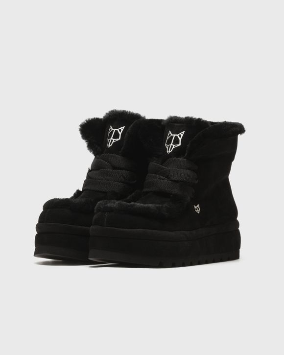 Bambi Black Suede/Shearling