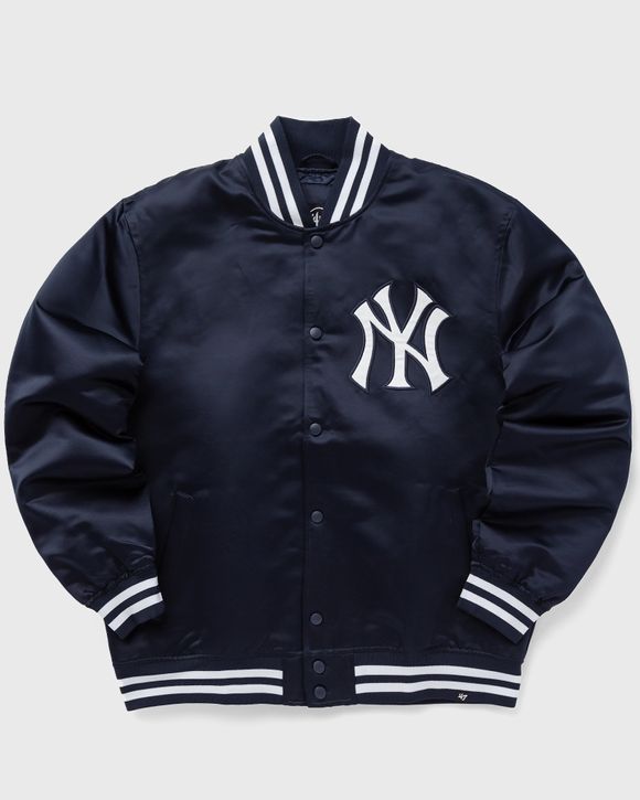 ́47 MLB New York Yankees Dalston Backer 47 Bomber Jacket Men College Jackets Blue in Size:M