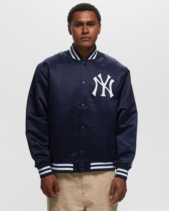 ́47 MLB New York Yankees Dalston Backer 47 Bomber Jacket Men College Jackets Blue in Size:M