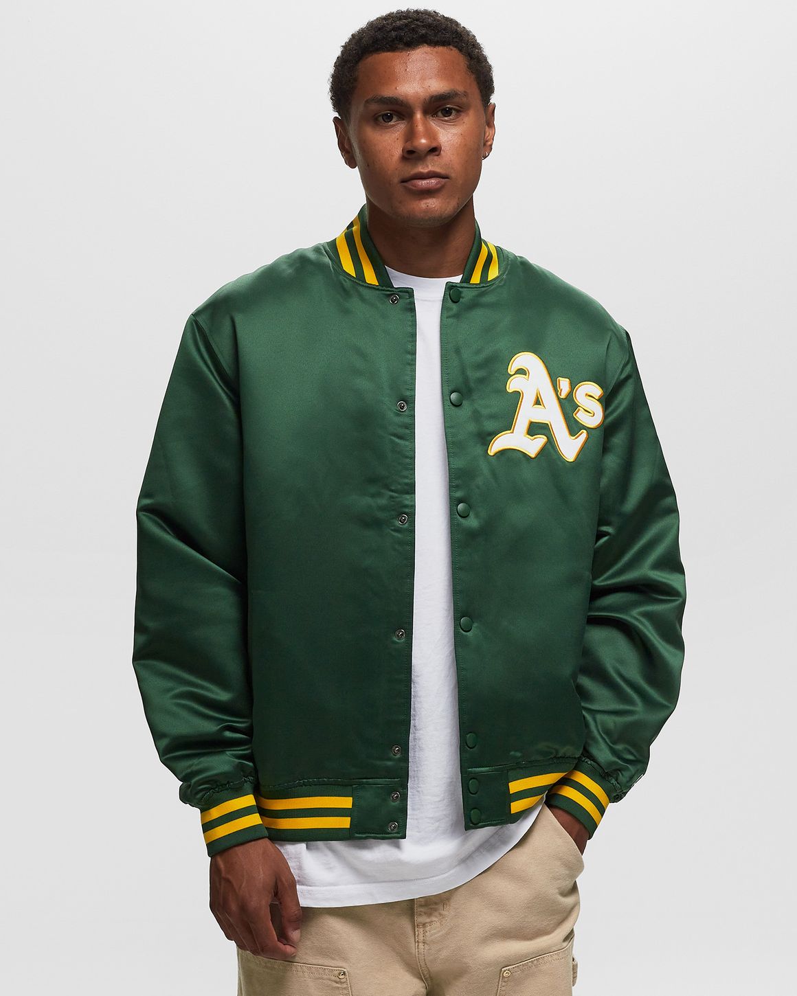 47 MLB Oakland Athletics Dalston Backer 47 BOMBER Jacket