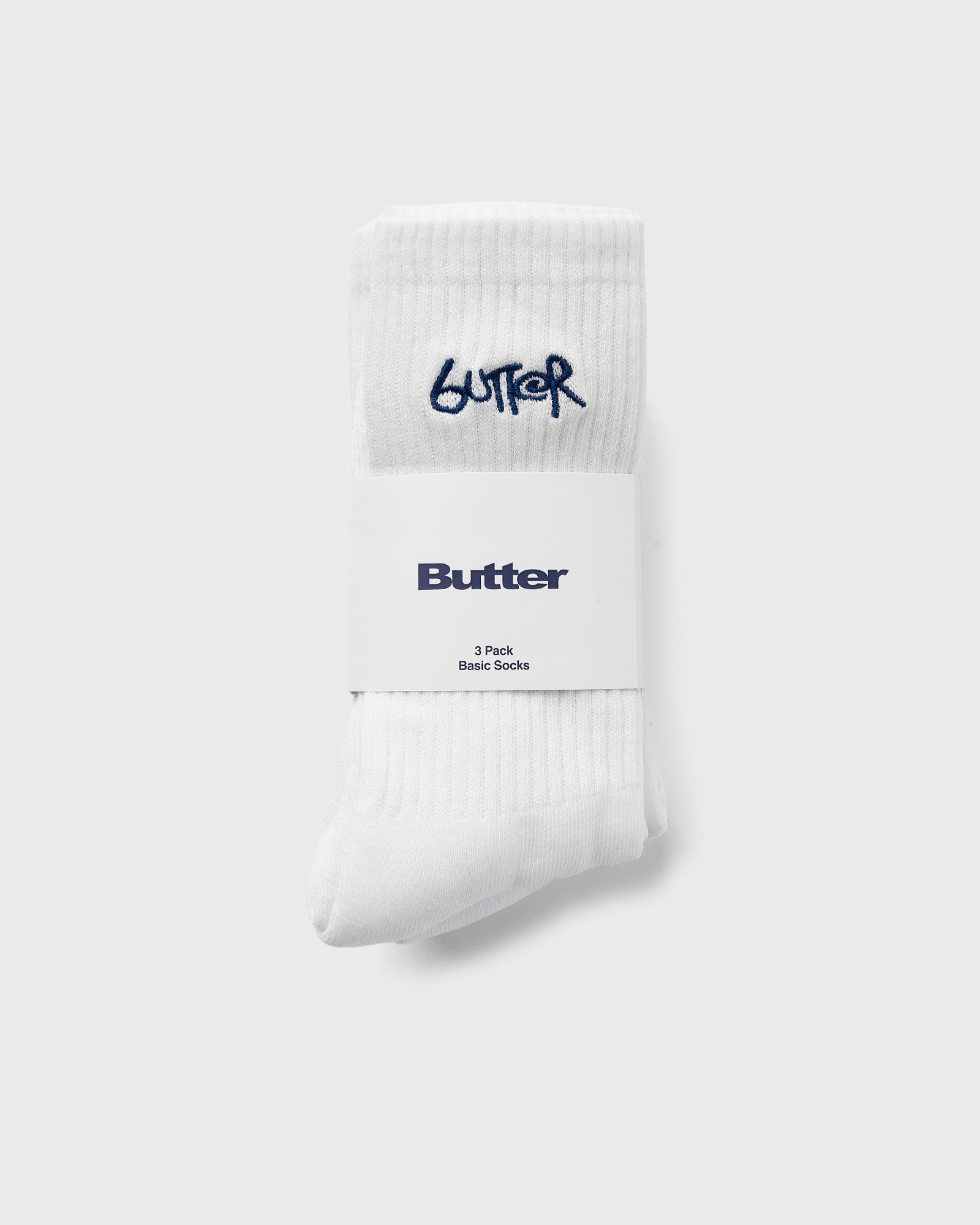 Butter Goods Butter Goods 3-Pack Basic Socks in white