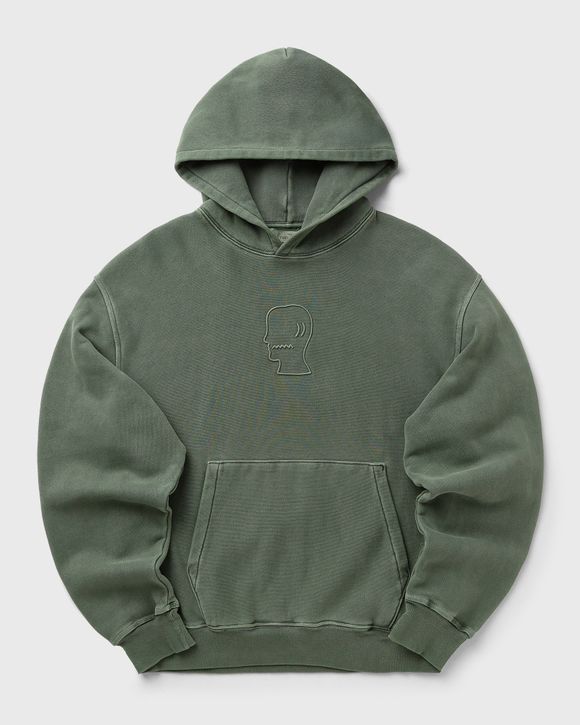 3D EMBROIDERED LOGOHEAD GARMENT DYED HOODIE