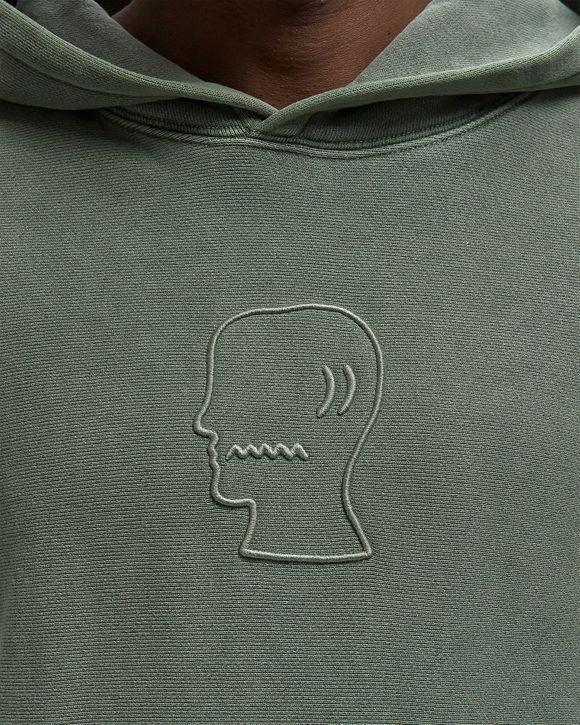 3D EMBROIDERED LOGOHEAD GARMENT DYED HOODIE