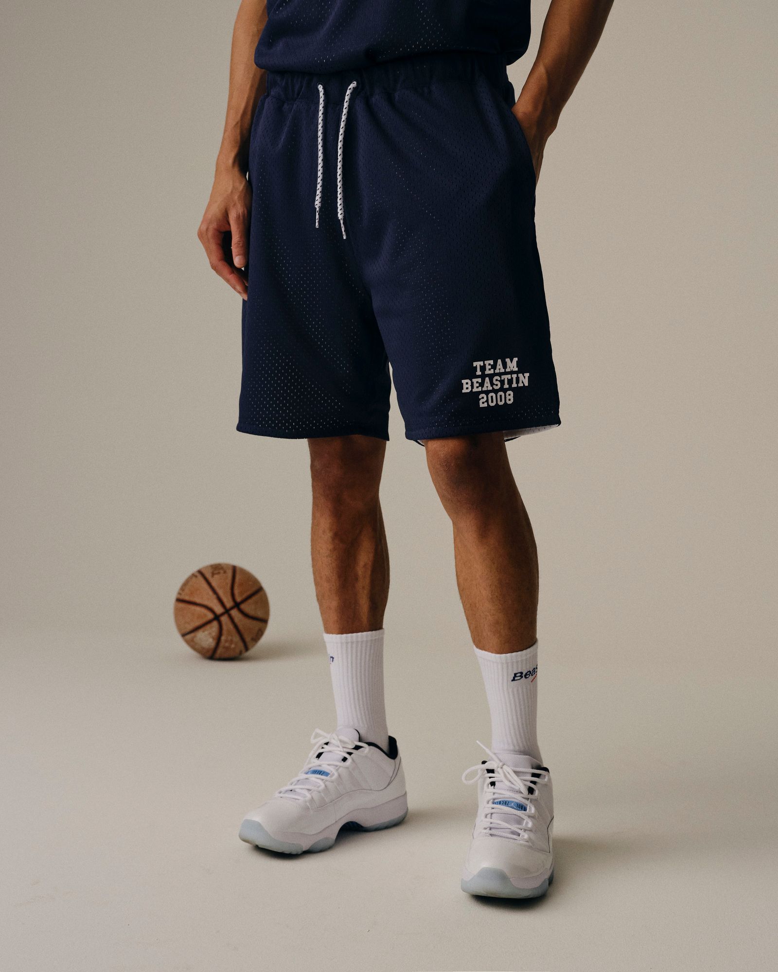 SINCE 08 TEAM BEASTIN REVERSIBLE MESH SHORTS