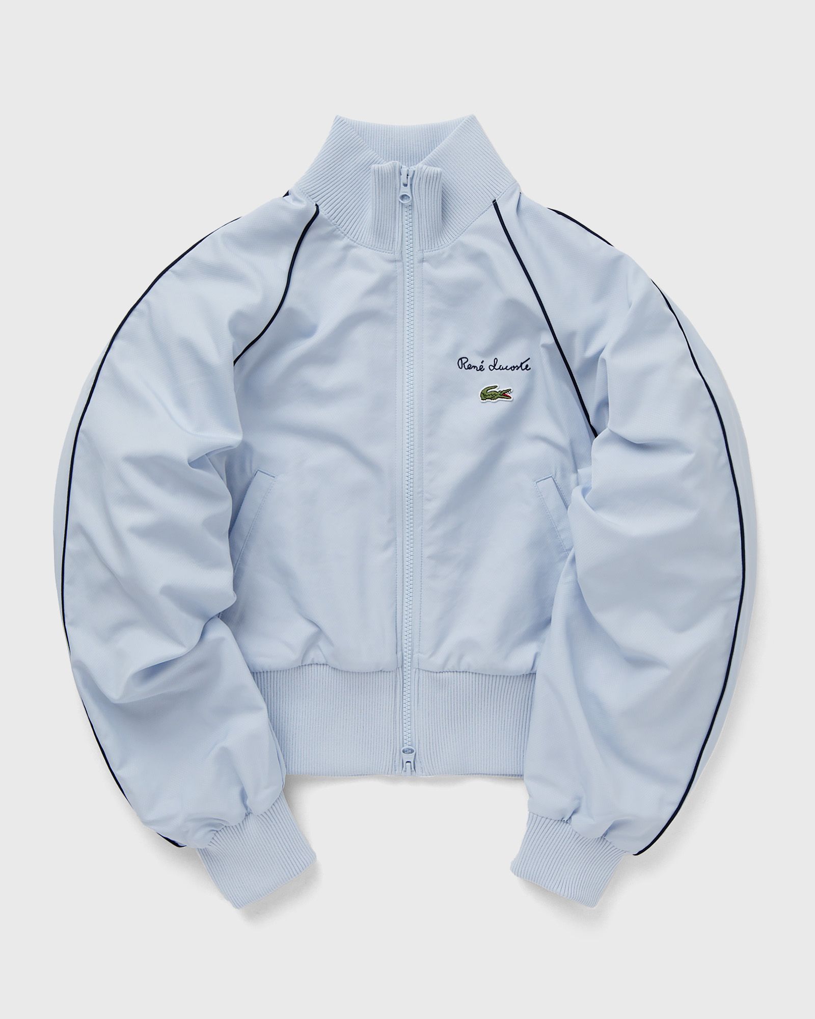 Lacoste - relaxed fit diamond track jacket women track jackets blue in größe:l