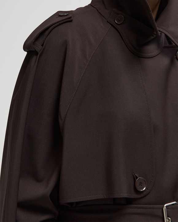 Oversized Wool Blend Trench Coat
