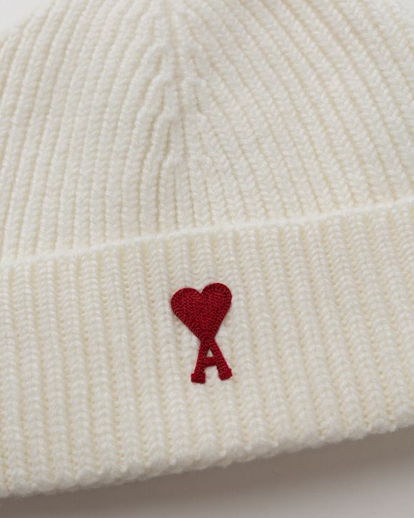 AMI  Paris Ami De Coeur Embroidered Wool Beanie