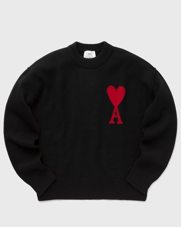 AMI Paris RED AMI DE COEUR SWEATER Black BSTN Store