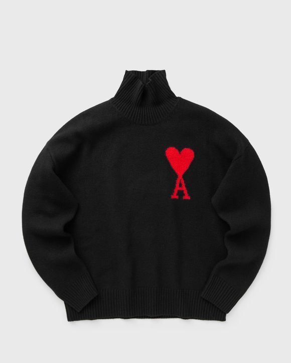 AMI Paris RED AMI DE COEUR SWEATER Black BSTN Store