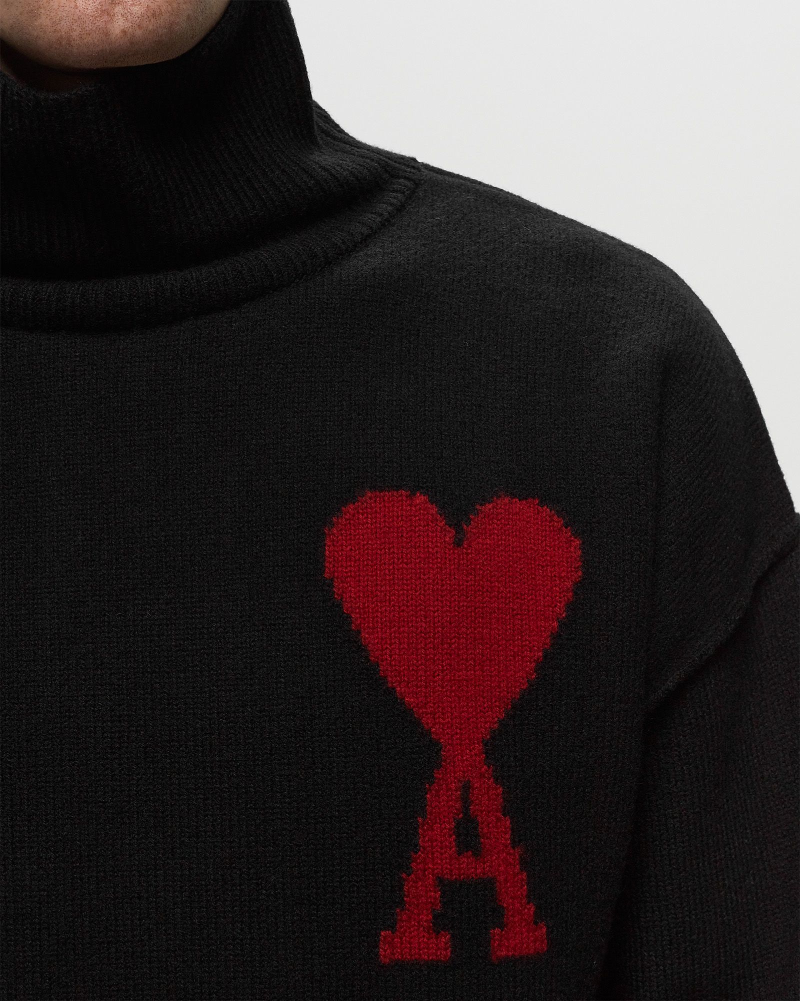 AMI Paris BOXY RED ADC SWEATER Black | BSTN Store