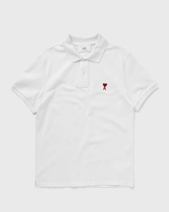 AMI Paris AMI DE COEUR POLO SHIRT White