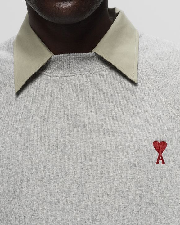 Tシャツ・カットソー Ami Unisex De Coeur Sweatshirt Gray BFUSW005-747-0951 AMI Paris RED AMI DE COEUR SWEATSHIRT Grey | BSTN Store