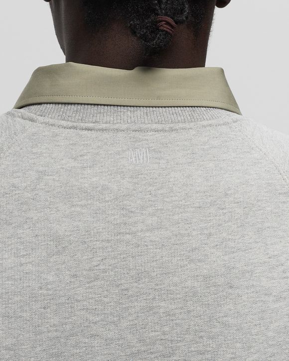 AMI Paris RED AMI DE COEUR SWEATSHIRT Grey | BSTN Store