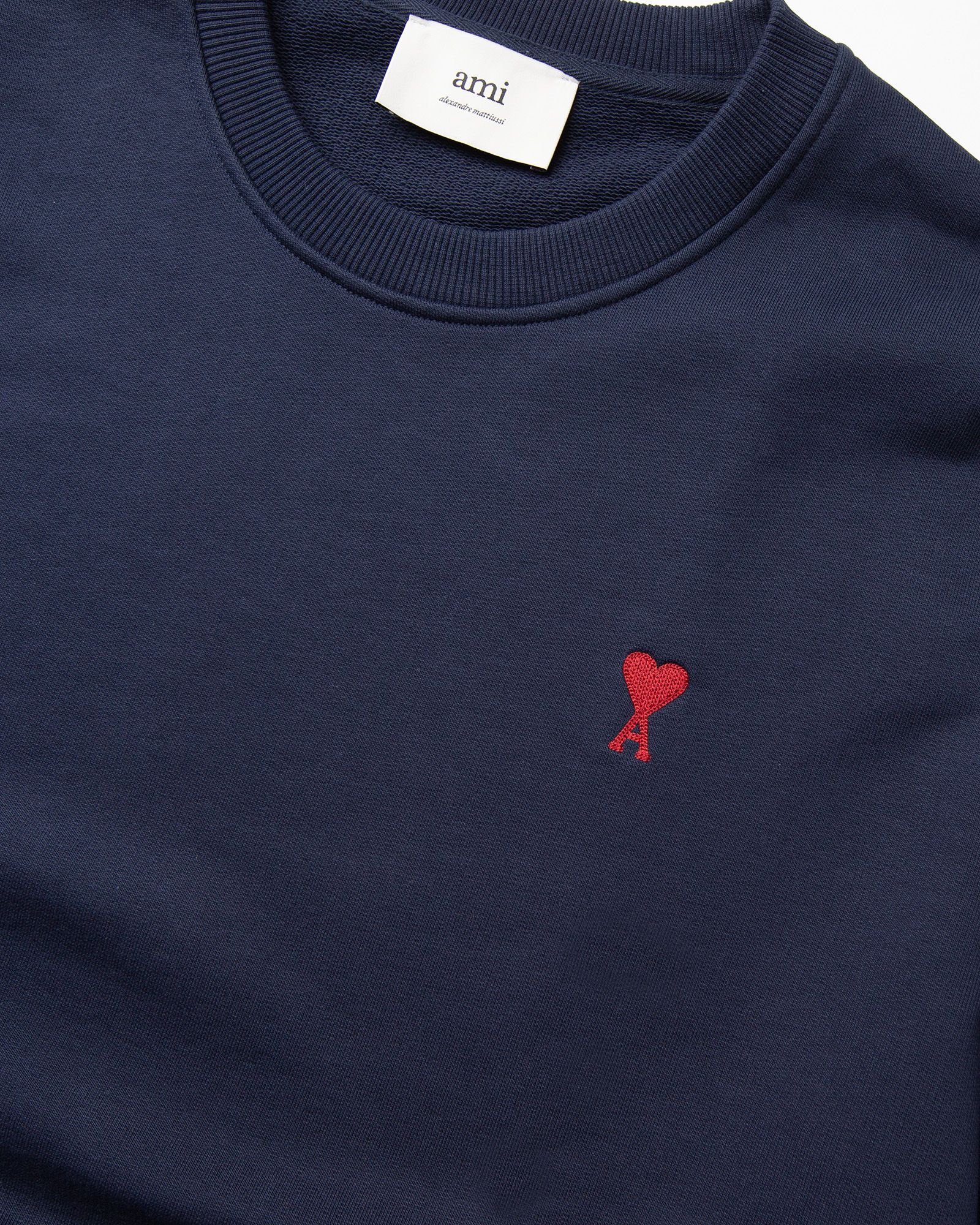 AMI Paris CLASSIC AMI DE COEUR SWEATSHIRT Blue | BSTN Store