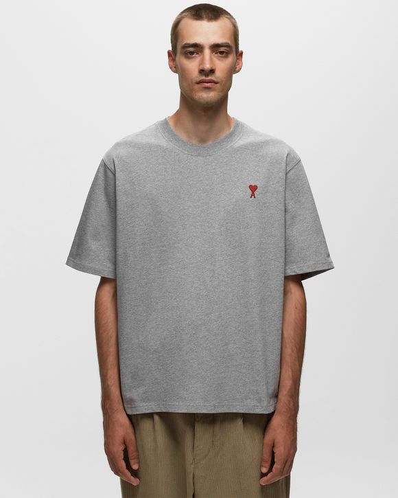 AMI Paris AMI DE COEUR TEE Grey | BSTN Store