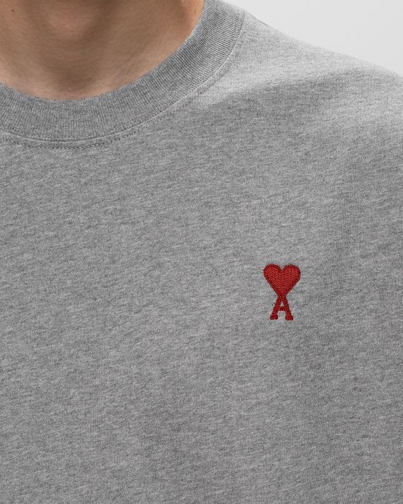 AMI Paris AMI DE COEUR TEE Grey | BSTN Store
