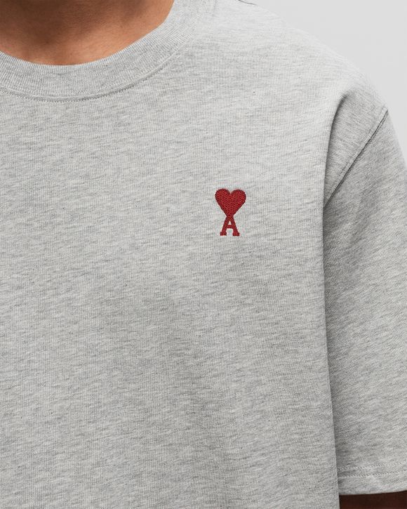 AMI Paris RED AMI DE COEUR TEE Grey | BSTN Store