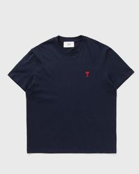 AMI｜ (BFUTS035 724 001) Night Blue Red Ami De Coeur T-Shirt | AMI PARIS