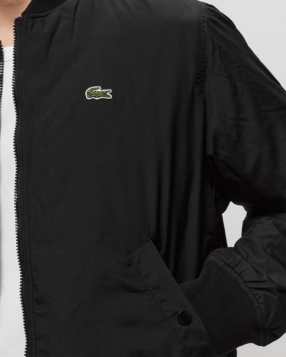 Lacoste black store bomber jacket