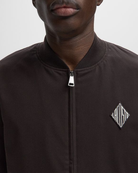 Retro Badge Water-Repellent Bomber Jacket