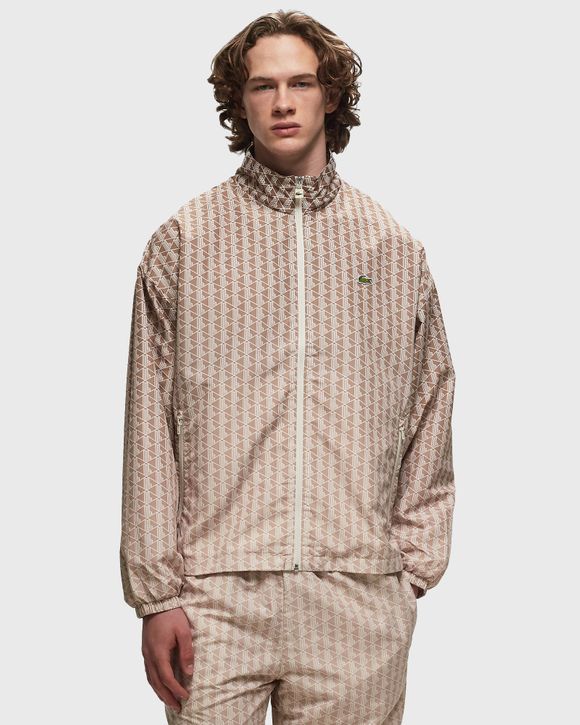 Shop Lacoste Monogram-Print Track Jacket