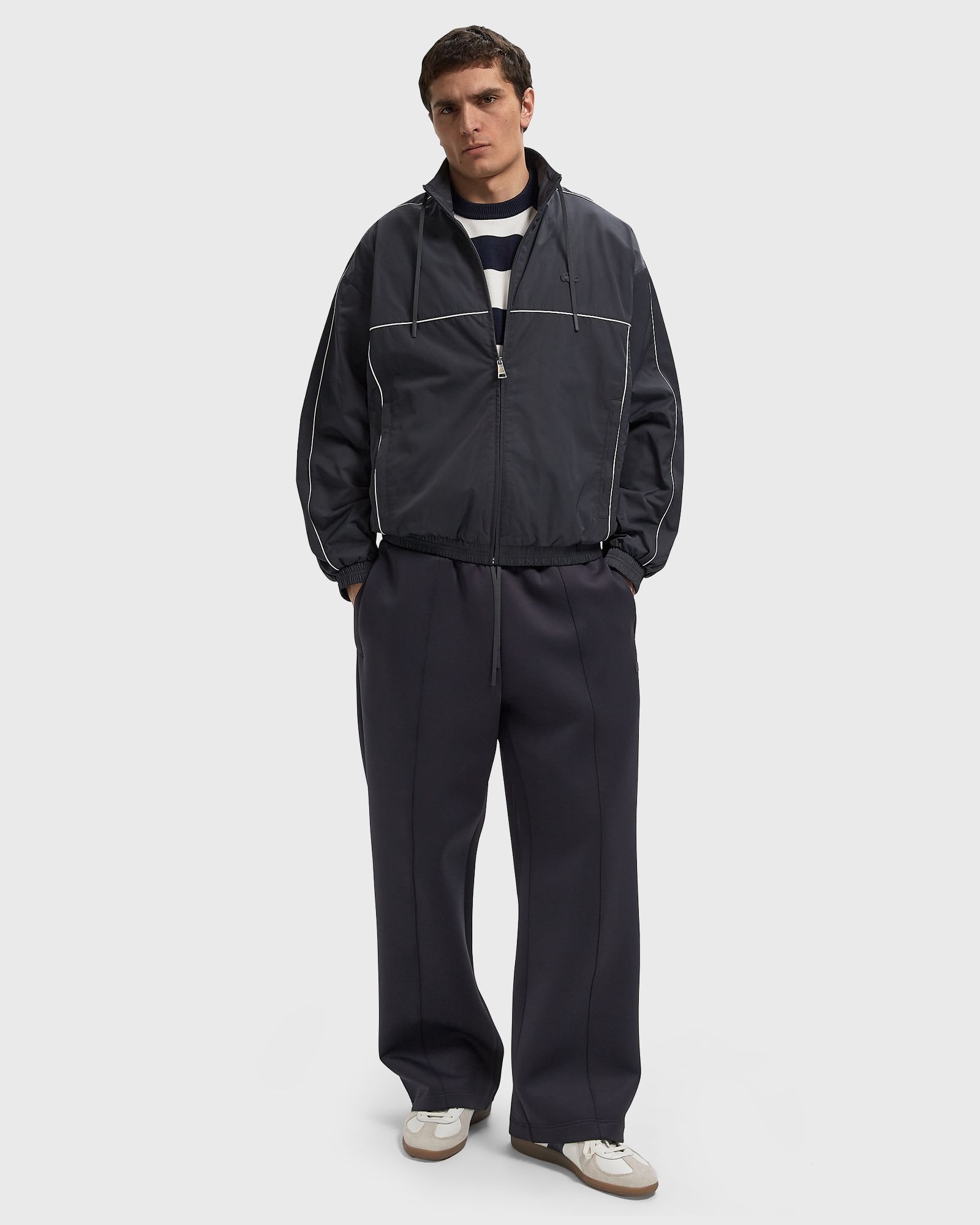 Water-Repellent Trim Accent Track Jacket