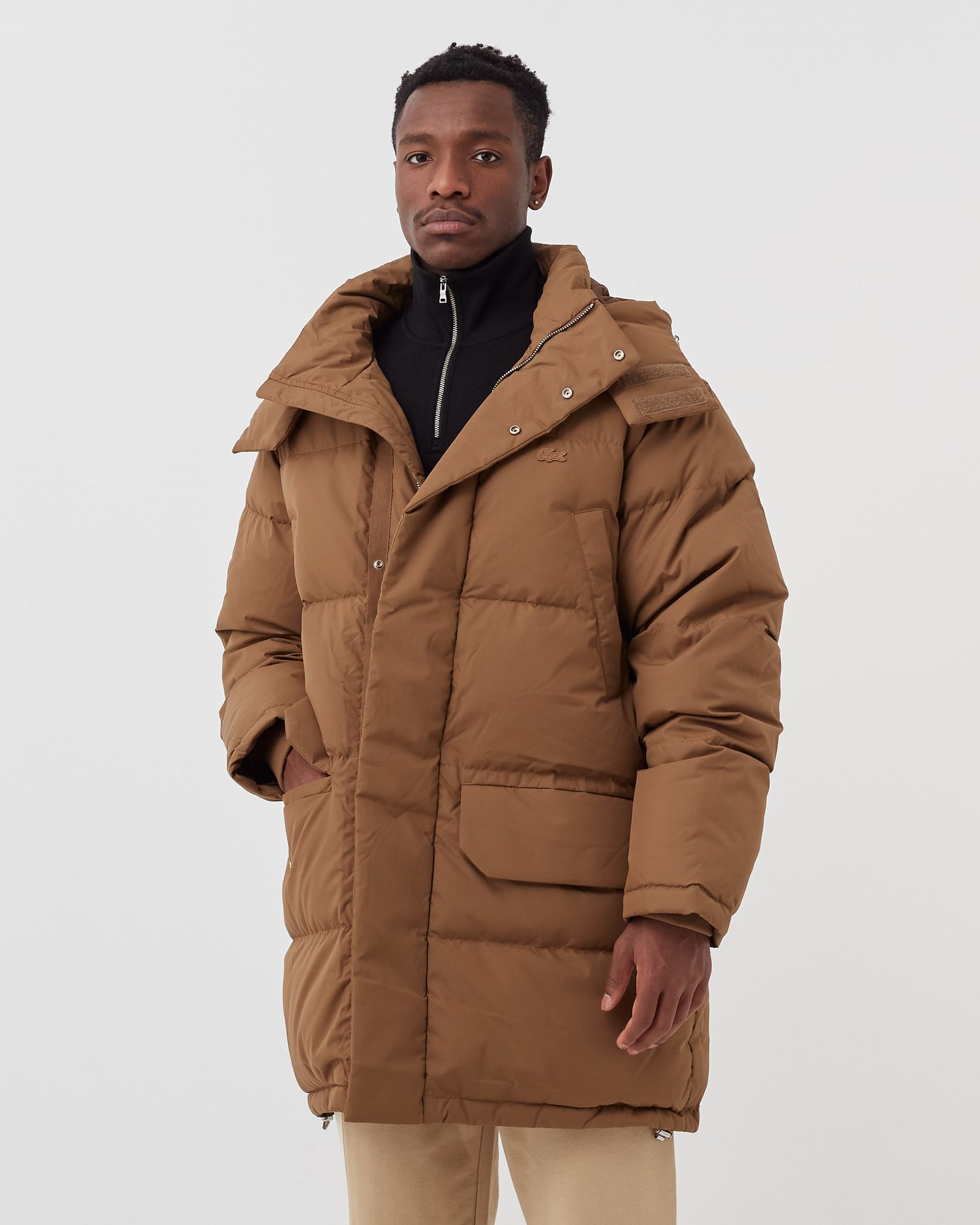 DETACHABLE HOODED BLOUSON PARKA
