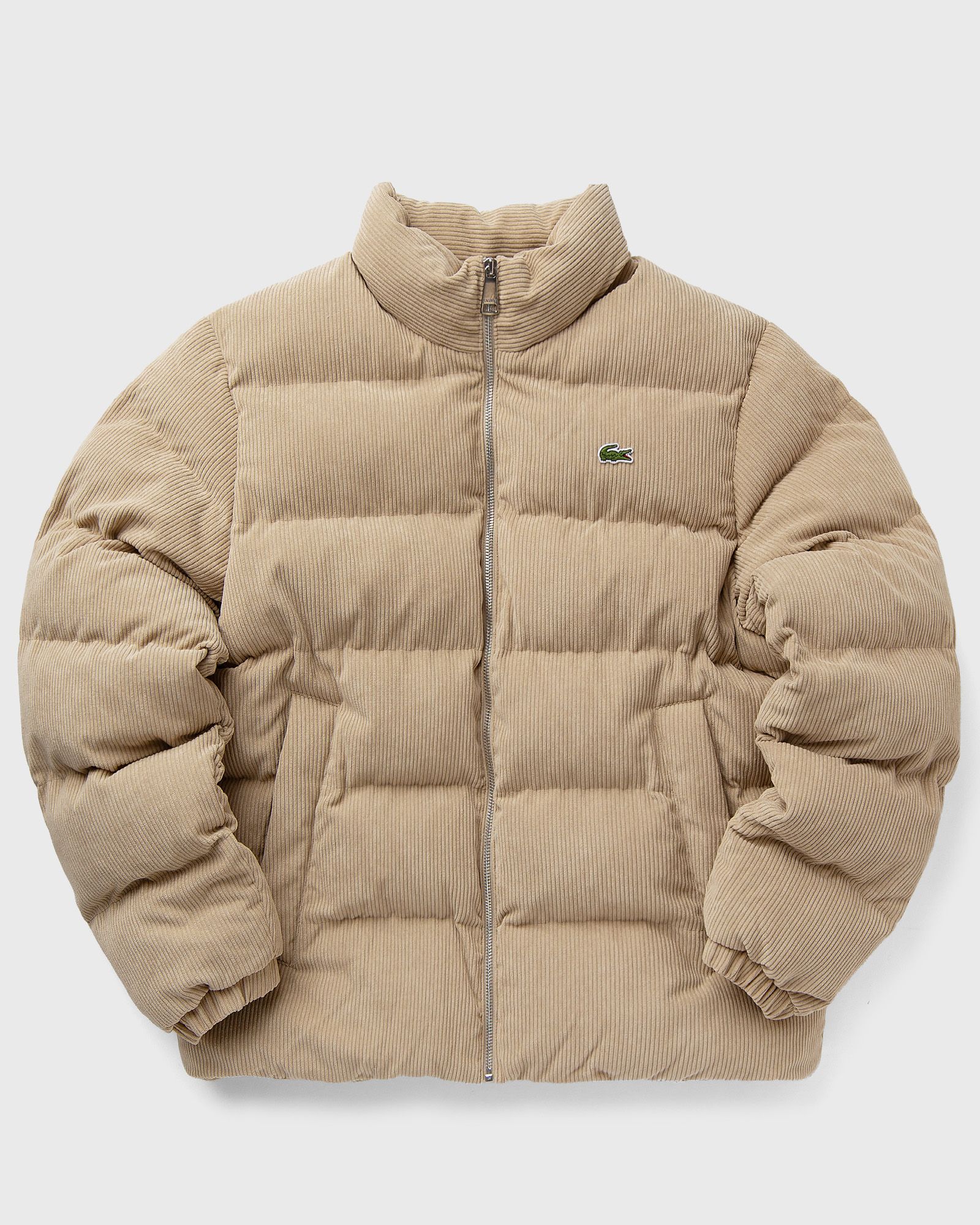 QUILTED VELOUR PUFFER JACKET