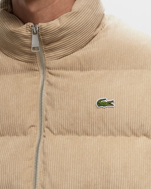 QUILTED VELOUR PUFFER JACKET